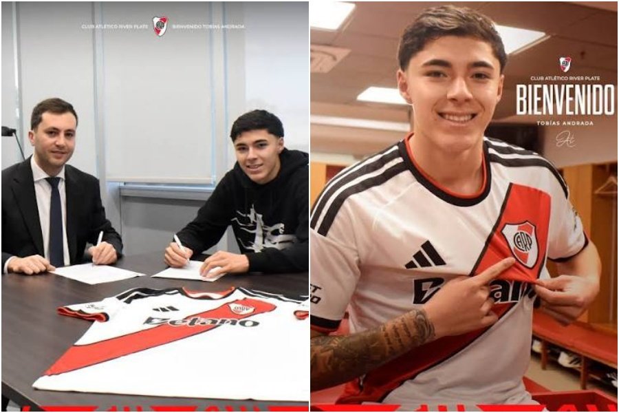 Tobías Andrada, nuevo refuerzo de River: revisión médica y firma de contrato