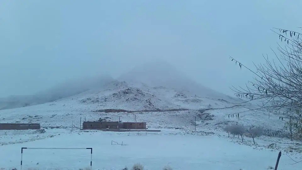 Sube a naranja la alerta por el temporal de nieve y viento en Catamarca