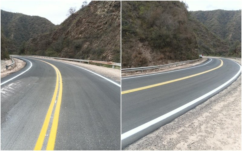 FINALIZÓ LA DEMARCACIÓN DE CALZADA DE RN 60, EN LA CÉBILA