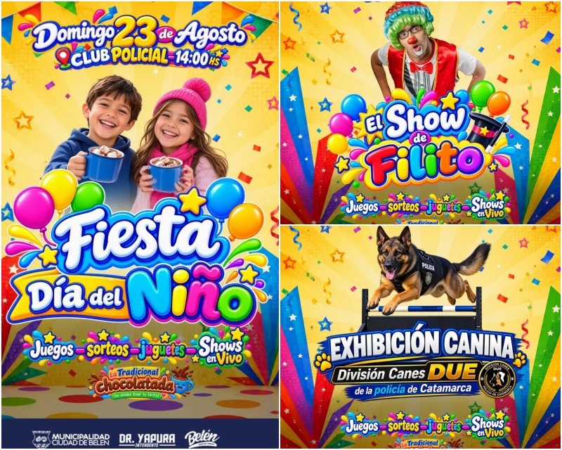 BELÉN SE PREPARA PARA CELEBRAR EL DÍA DEL NIÑO CON UNA GRAN FIESTA FAMILIAR EN EL CLUB POLICIAL