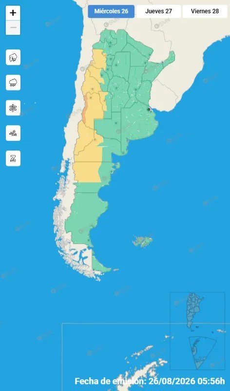 Alertan por fuertes ráfagas en el oeste provincial