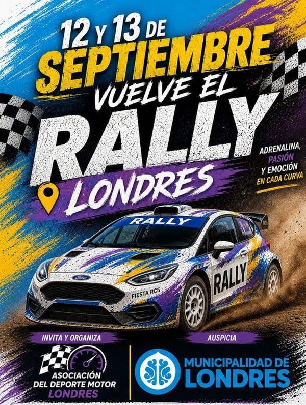 Londres se prepara para el inicio de un mini campeonato regional de rally con el "Gran Premio Cuna de la Nuez"