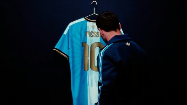 El último baile: Lionel Messi presentó la nueva camiseta de la Selección argentina que usará en su despedida