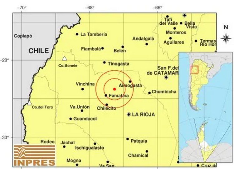 Un sismo de magnitud 5,4 sacudió La Rioja y se sintió en varias provincias del país