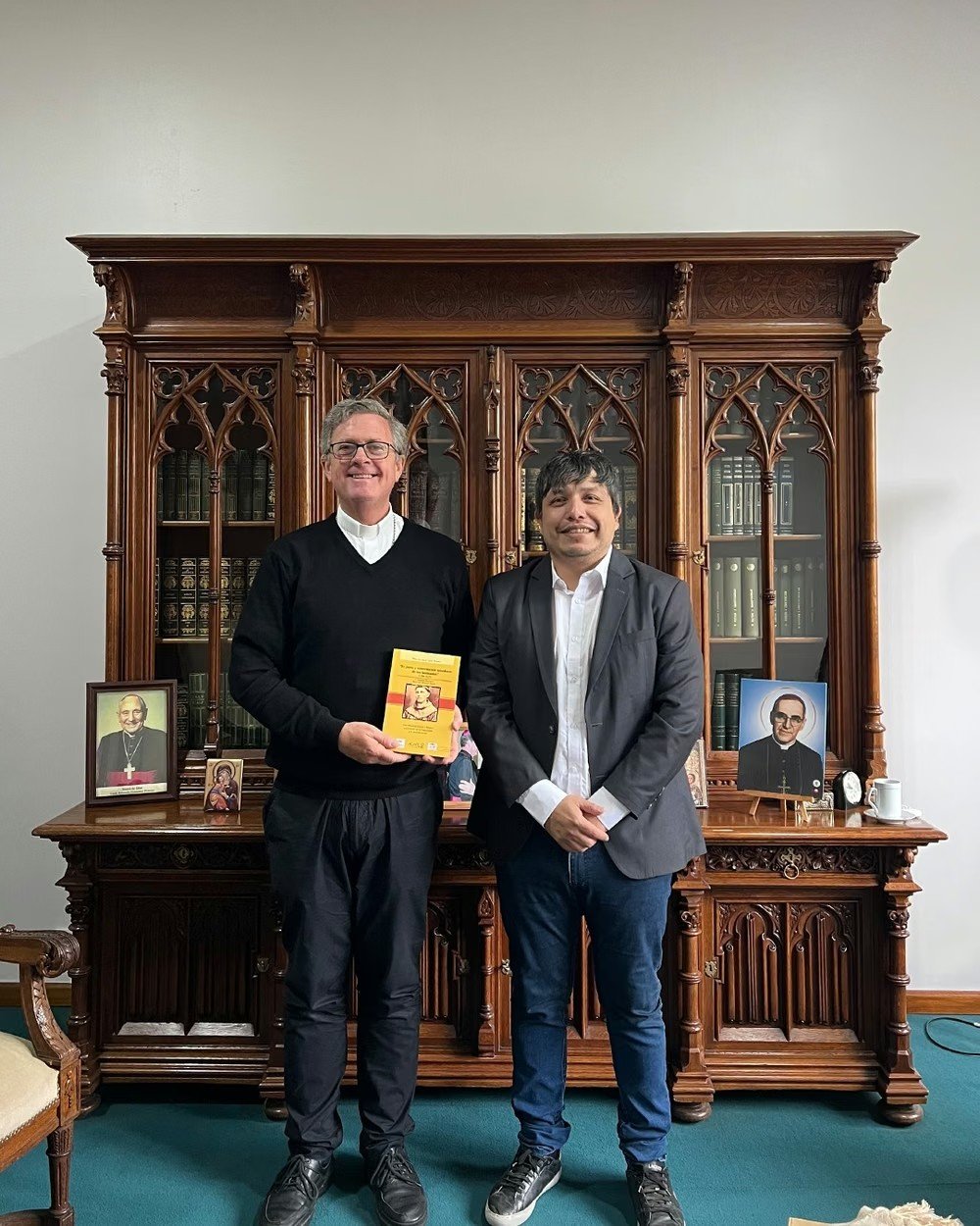 Sebastián Nóblega se reunió con el arzobispo de Buenos Aires