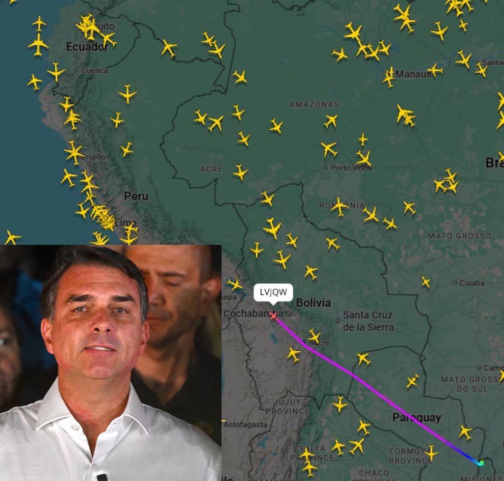 Migraciones confirmó que Flávio Bolsonaro viajó con su familia desde Argentina hacia Ecuador “sin ningún impedimento legal"
