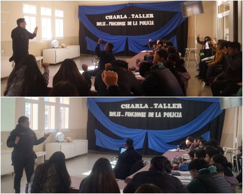 Policía brindó capacitación sobre Bullying en escuela de la Localidad de Los Nacimientos