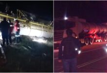 Photo of Volcó un camión con salmuera de una empresa minera: un herido