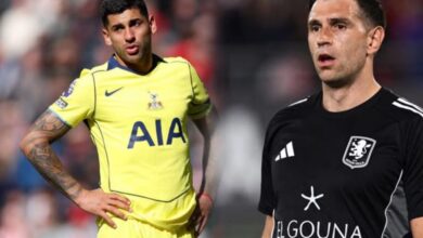 Photo of Alerta en la Selección Argentina: Cuti Romero salió llorando en Tottenham tras un violento choque y Dibu Martínez se lesionó en la entrada en calor de Aston Villa