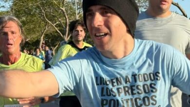 Photo of Nahuel Gallo participó de una carrera para visibilizar a los presos políticos en Venezuela