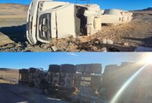 Photo of Impactante vuelco en la Puna: un camionero resultó herido tras perder el control