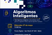 Photo of Capacitación tecnológica: Brindarán un taller sobre Algoritmos Inteligentes en Belén