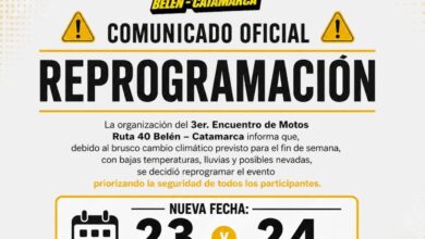 Photo of 3er. Encuentro de Motos Ruta 40 se reprograma para el 23 y 24 de mayo