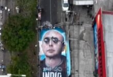 Photo of Cómo es la gigantografía de Indio Solari que le hicieron sus seguidores en Avellaneda