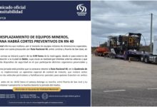 Photo of POR DESPLAZAMIENTO DE EQUIPOS MINEROS, MAÑANA HABRÁ CORTES PREVENTIVOS EN RN 40
