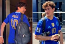Photo of Franco Colapinto apareció en el Gran Premio de Bélgica con la camiseta de su ídolo, Lionel Messi
