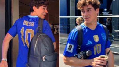 Photo of Franco Colapinto apareció en el Gran Premio de Bélgica con la camiseta de su ídolo, Lionel Messi